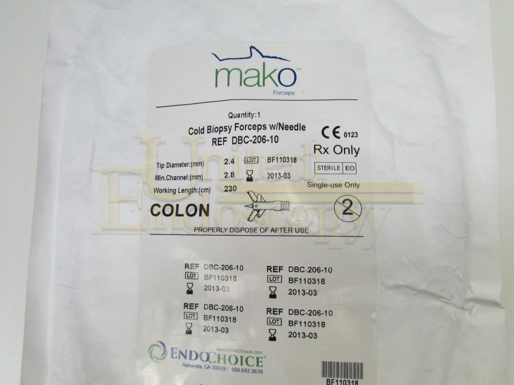 Endochoice MAKO Colon Cold Biopsy Forcep w/ Needle United Endoscopy