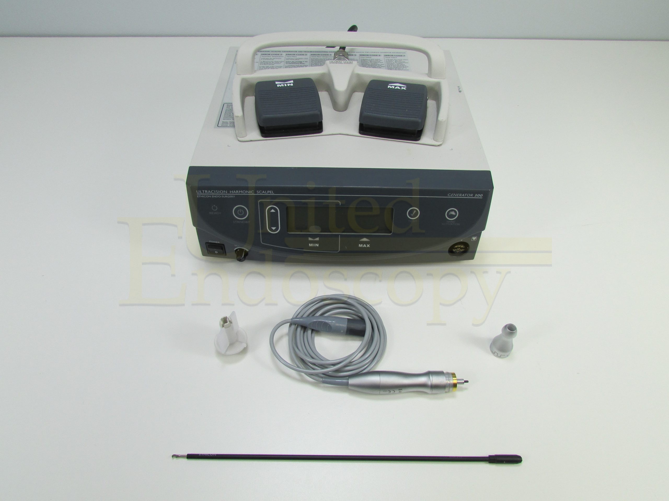 Ethicon Generator 300 Ultracision Harmonic Scalpel Set United Endoscopy