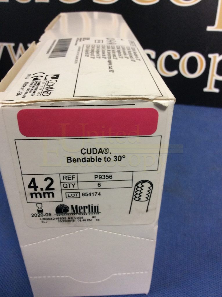 ConMed/Linvatec 4.2mm  Cuda Bendable to 30° ( 6 in a Box ) Ref P9356